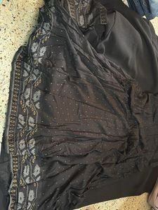 Designer Black Printed Kurta long