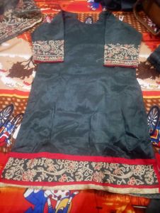 Elegant grey Kurta Set with Dupatta