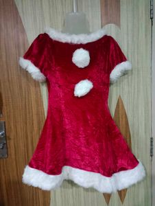 Festive Red velvet Santa Dress