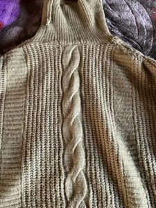 Cozy Olive Green Knit Sweater