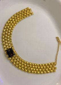 Stunning Feather &amp; Crystal Choker Necklace