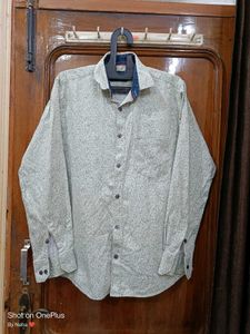 Men's Light Green Casual Shirt