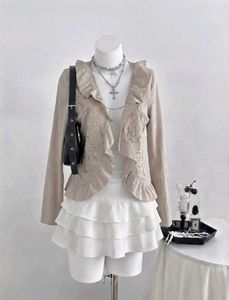 Fairycore Floral Embroidered Cardigan