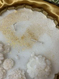 Decorative Floral Scented Candle