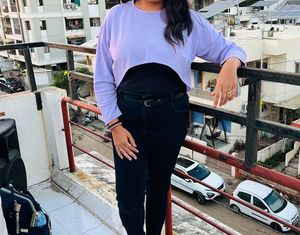 Lavender Cropped Long Sleeve