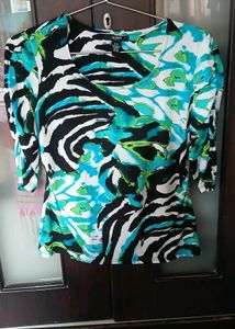 Vibrant Print Blouse - L Size