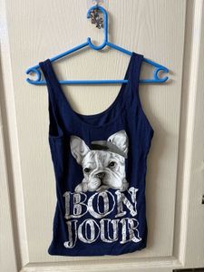 Funky "Bonjour" Tank Top