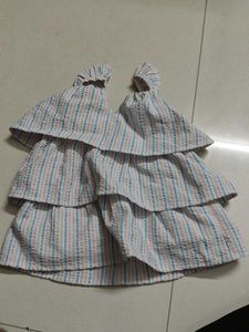 Tiered Stripe Ruffle Top