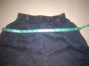 Kids Boy's Navy Blue Cotton Capri