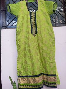 COMBO OF green KURTI FOR WOMEN &amp; jacket for boys10-13 yrs