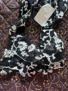 Black Floral Lace Top