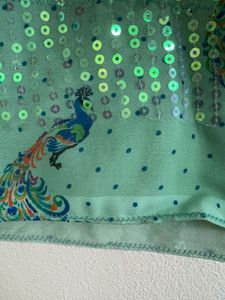 Party Saree With Stitched Blouse