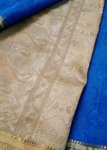 Kanjivaram Brocade Silk Saree with Gold Border