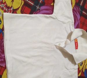White Polo Shirt School Dress