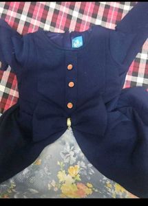 Adorable Floral Pre winter Dress for Girls