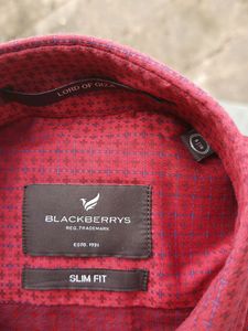Blackberrys Slim Fit Shirt - Burgundy 🍒♥️