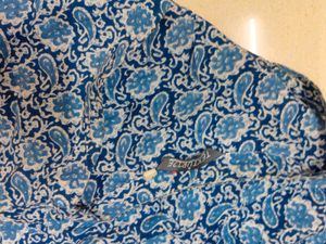 blue wrap style short kurti