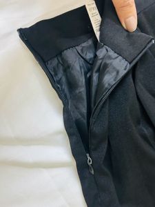 Black mini skirt