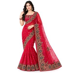 Stunning  Embellished Saree with blouse 🏵️