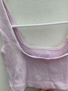 Cute Lavender Crop Top