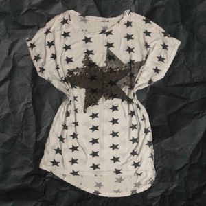 Women's Star Print Tunic Top