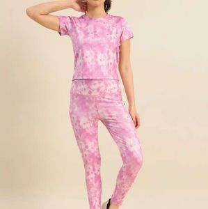 Pink Tie-Dye Lounge Set
