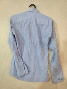 Men's Striped Blue Shirt