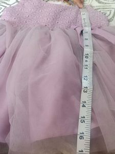 🫴🏻offer Lavender Tutu Dress with Lace Bo