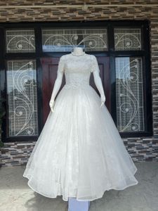 Elegant White Wedding Gown