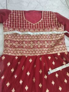 Elegant Maroon Embroidered Kurta Set