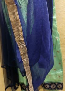 Elegant Mint Green Embroidered Kurti Set