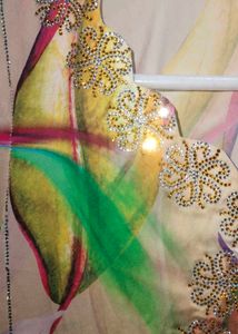 Beautiful Floral Print Kurta with Embellishments