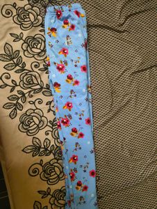Cute Floral Print Girls Pajama Bottoms