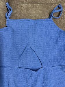 Blue Wide Leg Jumpsuit
