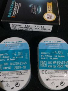Bausch &amp; Lomb iConnect Contact Lenses -4.00 2 set