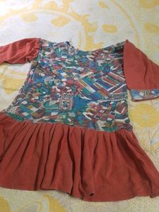 Colorful Girls Dress For Winter