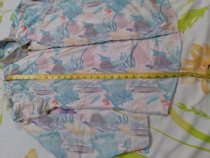 Abstract Print Button-Down Shirt