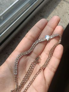 Sparkling Rhinestone Chain Necklace