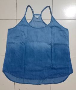 Denim Spaghetti Top