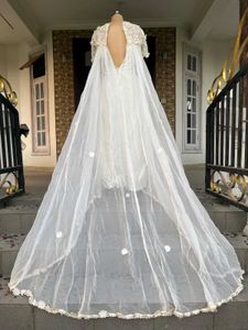 Elegant White Wedding Gown