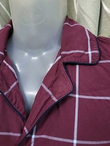Classic Plaid Pajama Shirt for Men