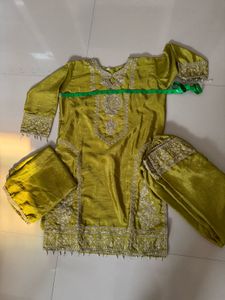 beautiful olive color dress