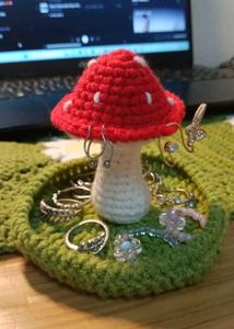 Mushroom Jewelry Holder