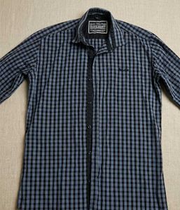 Men's Casual Plaid Long Sleeve Shirt