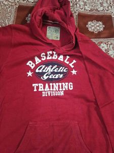 Red Baseball Training Hoodie