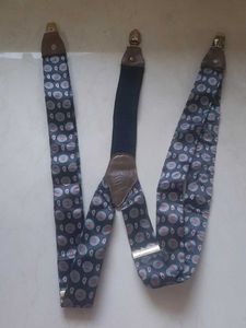 Stylish Patterned Silk Suspenders