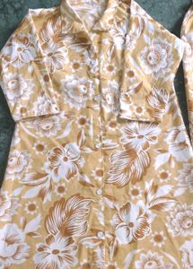 Floral kurta/cord set