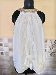 🔥BUY 1, GET 1 FREE🔥 Beaded Neckline Ruffled Tank
