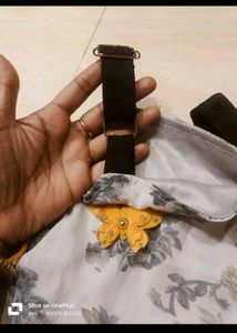 Floral Kurta with Decorative Butterfly