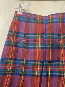 Plaid Pleated Mini Skirt